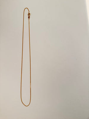 Slim Golden Curb Chain