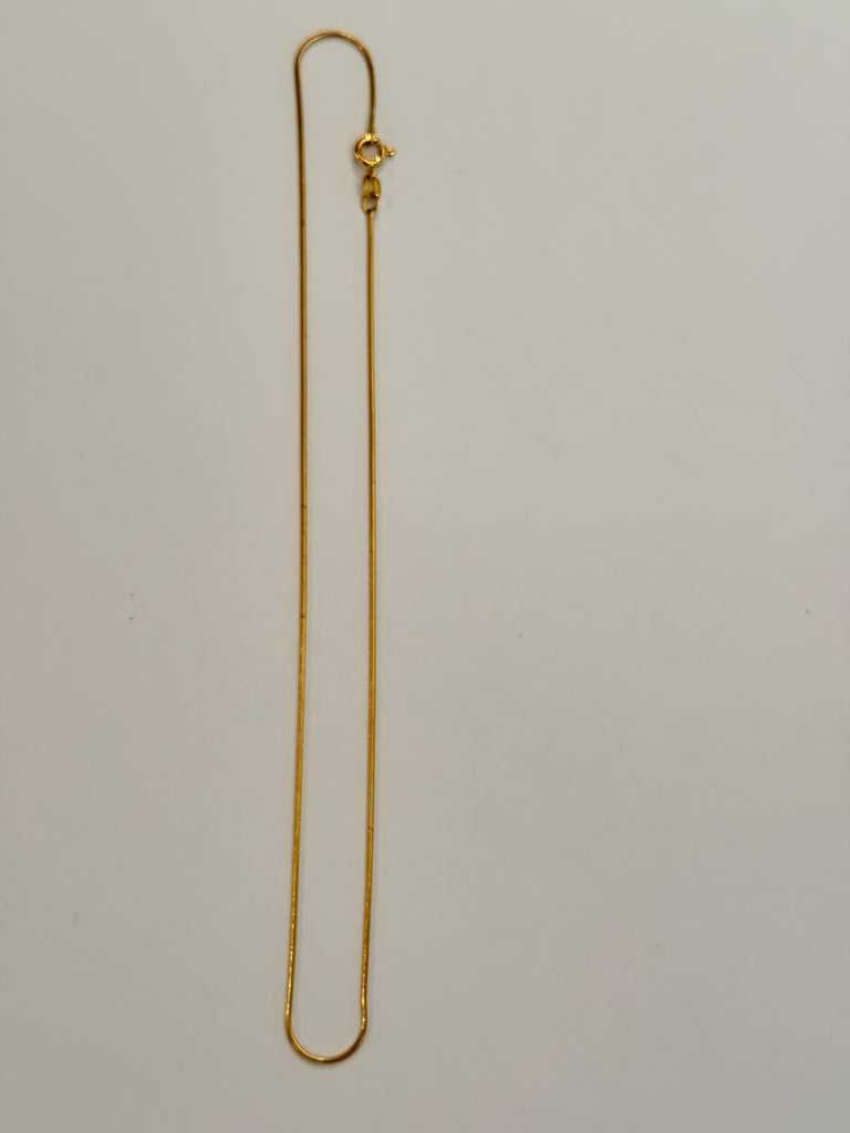Slim Golden Snake Chain