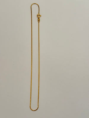 Slim Golden Snake Chain