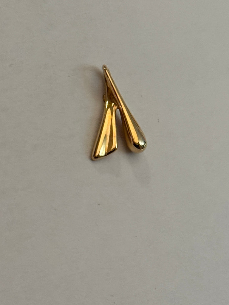 RIBBON Tiny Boobs Gold pin or tie-tack.