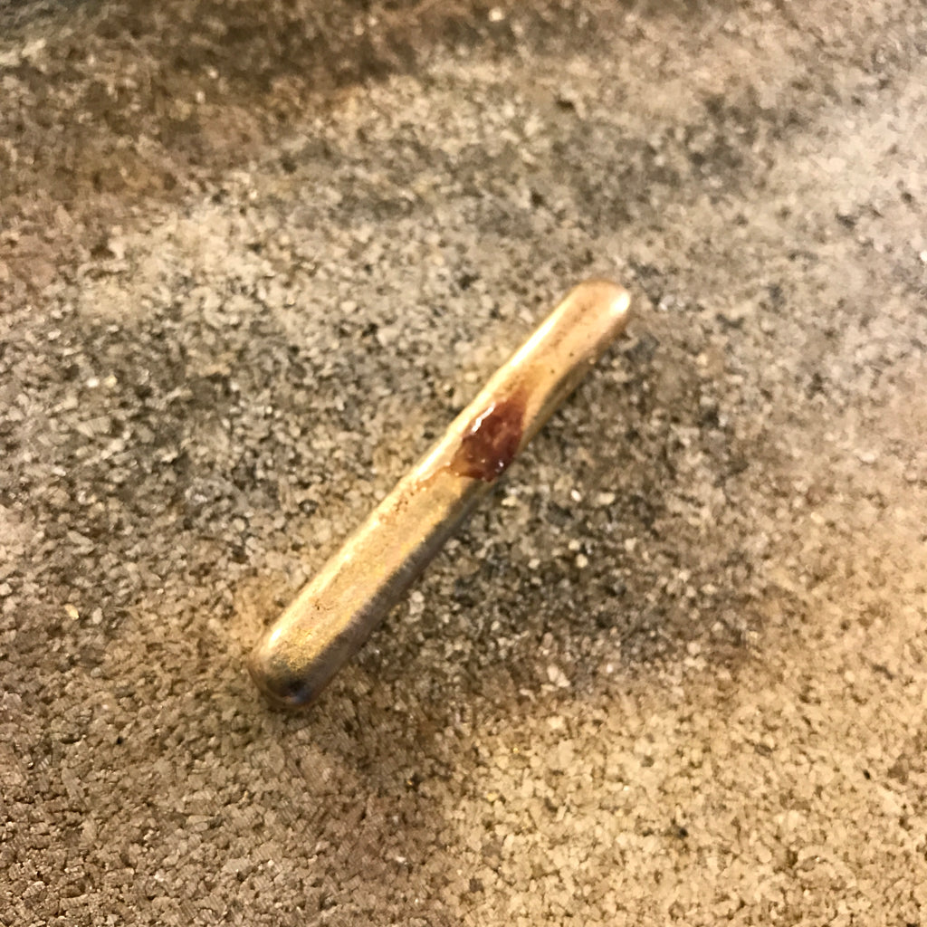 Just melted gold into a rod