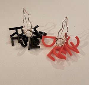 WAVES Earrings DECENCY and RESPECT