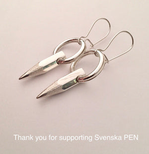 FOUND AT GALLERI PLATINA STOCKHOLM Hollow Words Earrings