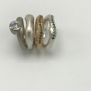A mix of Rings from the Multifunc. Collection and beskope pieces