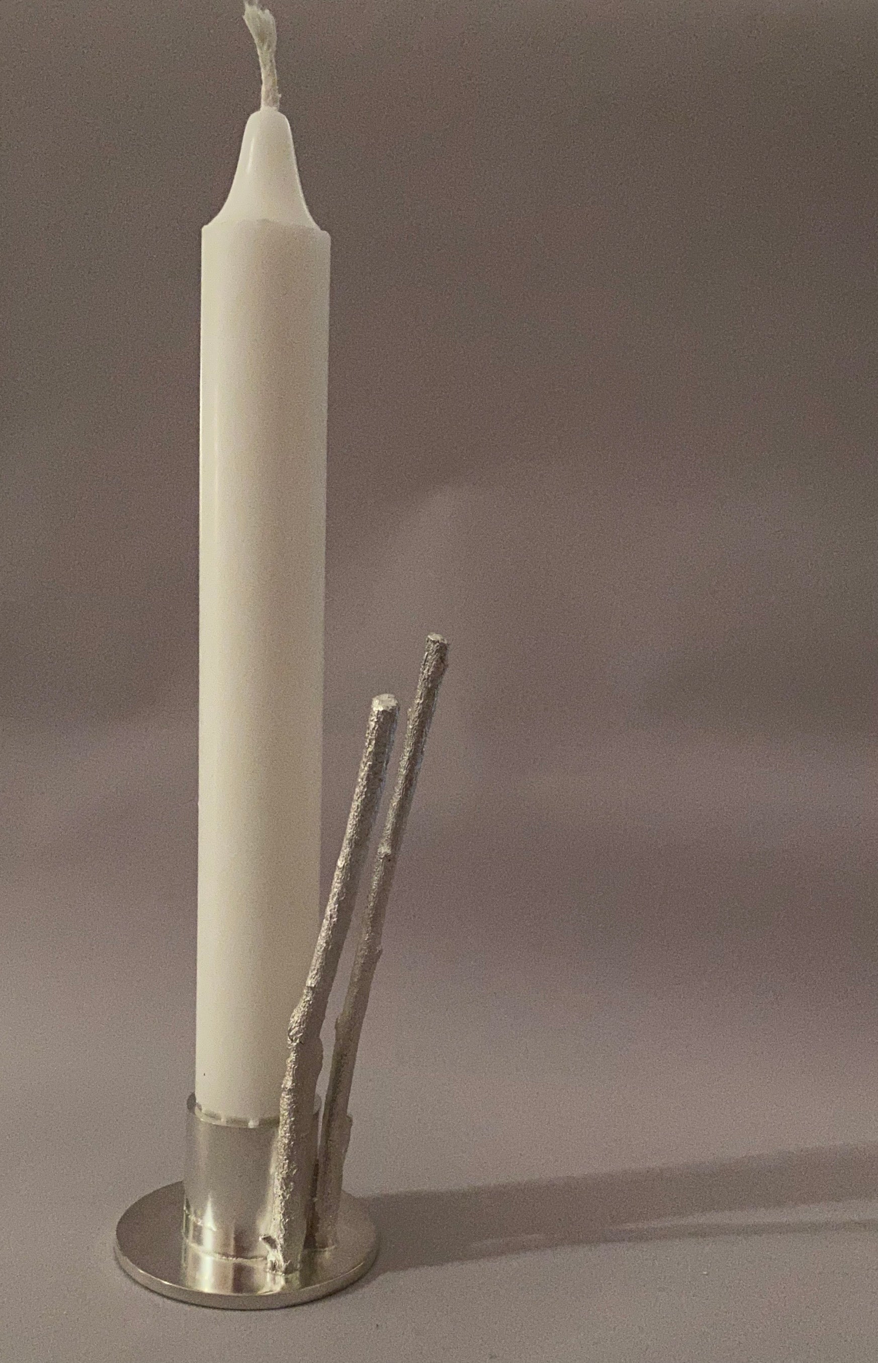 FOUND AT GALLERI PLATINA STOCKHOLM Candle holder Silver Twigs