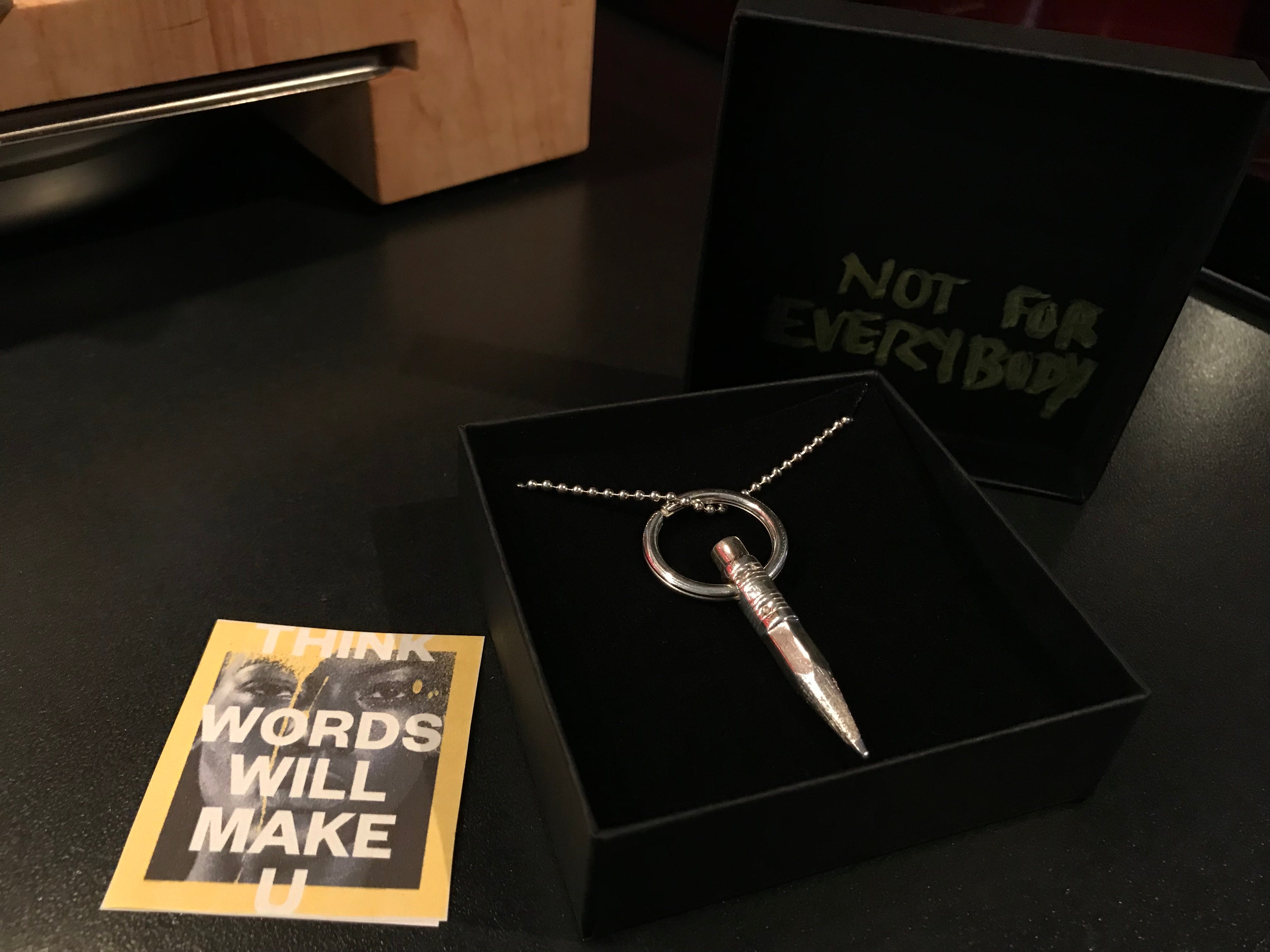 AVAILABLE AT GALLERY PLATINA STOCKHOLM Words longchain necklace