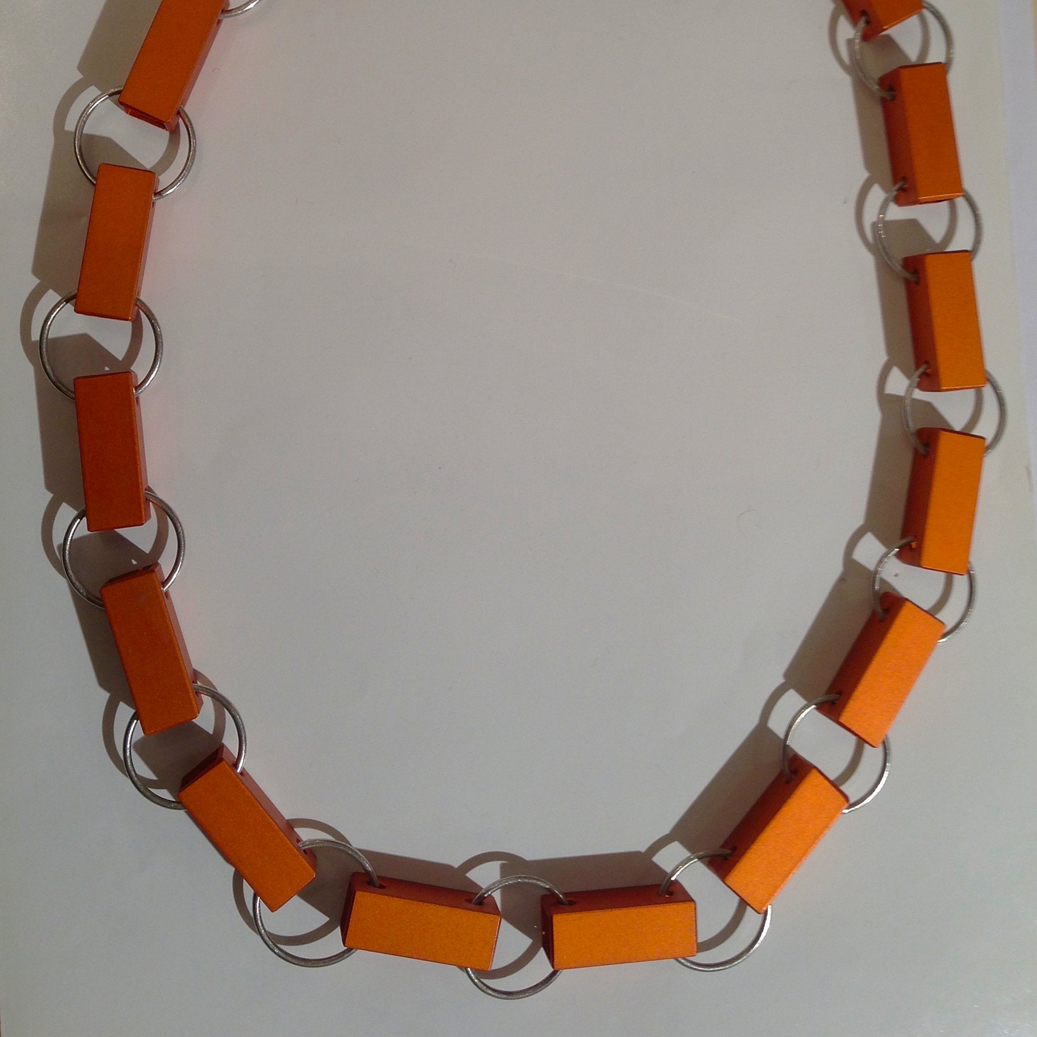 Retro Orange Square necklace