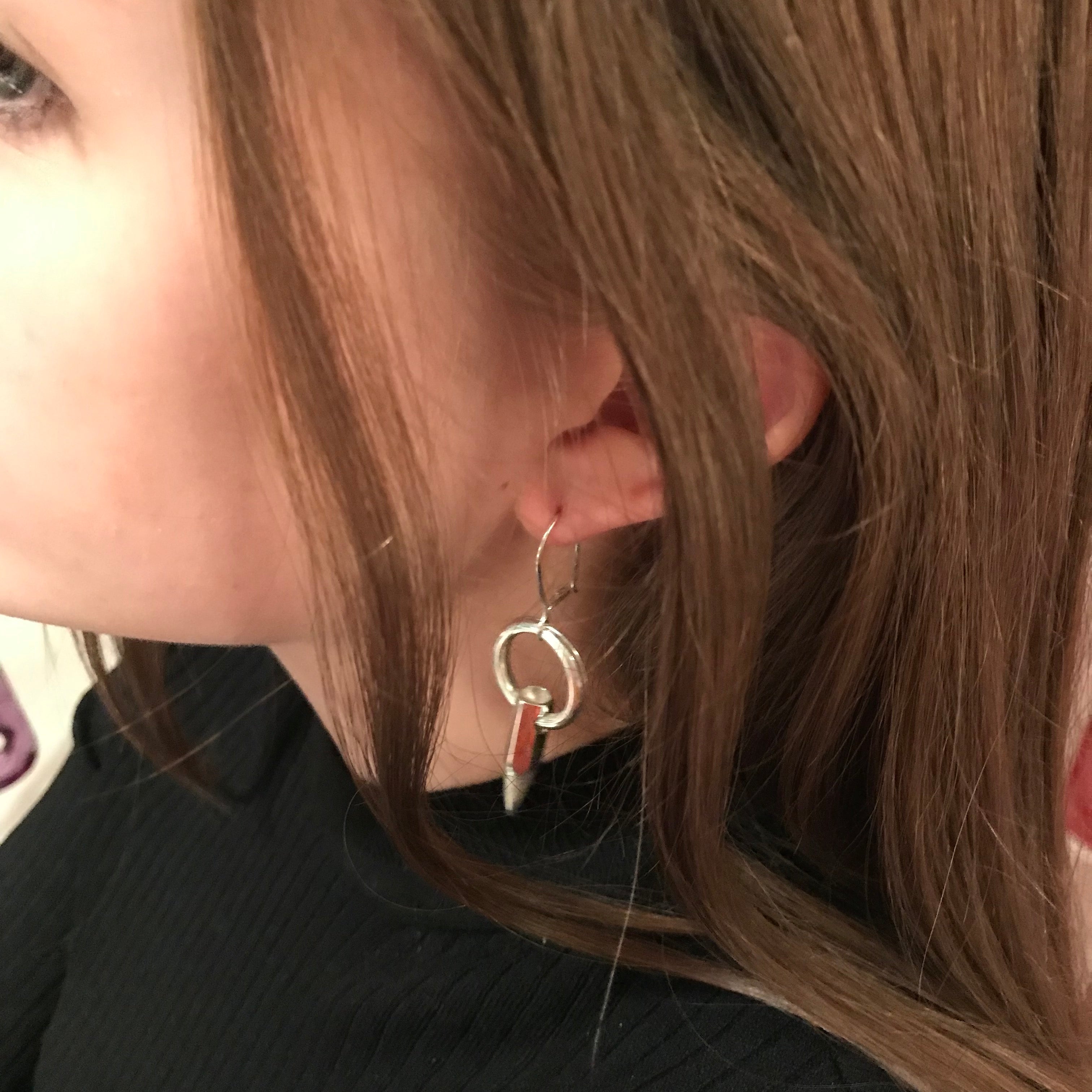 FOUND AT GALLERI PLATINA STOCKHOLM Hollow Words Earrings